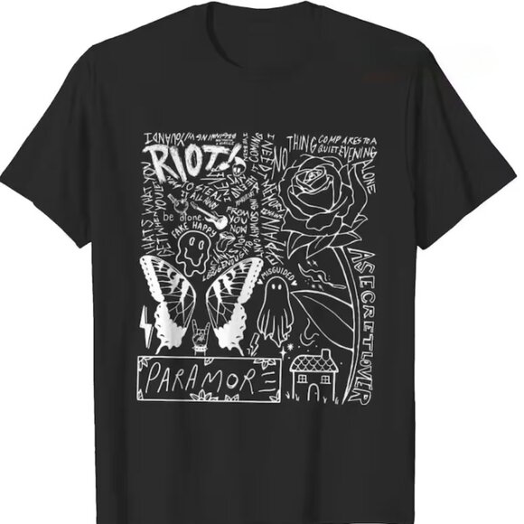 Paramore Doodle Art Shirt | Hand-Drawn Style Album Graphic Rock Band Tee 90 - Picture 1 of 5